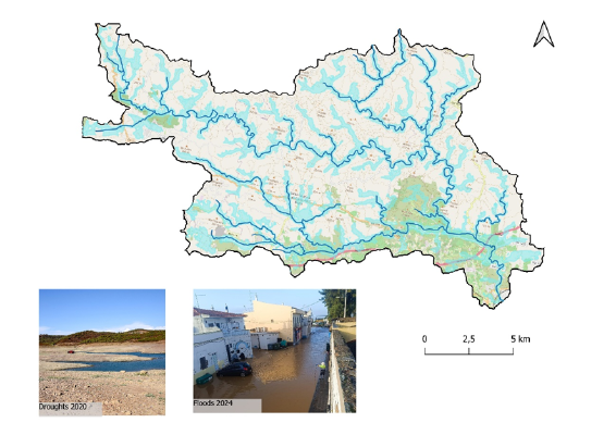 Map of Case Study Portugal: Gilão